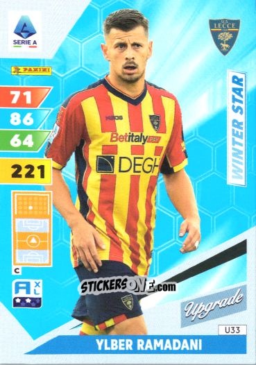 Sticker Ylber Ramadani - Calciatori 2024-2025. Adrenalyn XL
 n. U33 - Panini