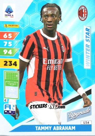 Sticker Tammy Abraham - Calciatori 2024-2025. Adrenalyn XL
 n. U34 - Panini
