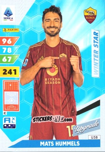 Sticker Mats Hummels - Calciatori 2024-2025. Adrenalyn XL
 n. U38 - Panini