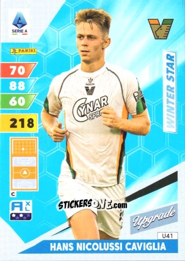 Sticker Hans Nicolussi Caviglia - Calciatori 2024-2025. Adrenalyn XL
 n. U41 - Panini