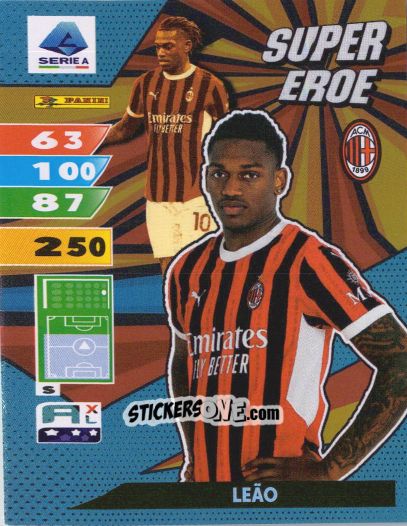 Sticker Rafael Leão - Calciatori 2024-2025. Adrenalyn XL
 n. SE5 - Panini