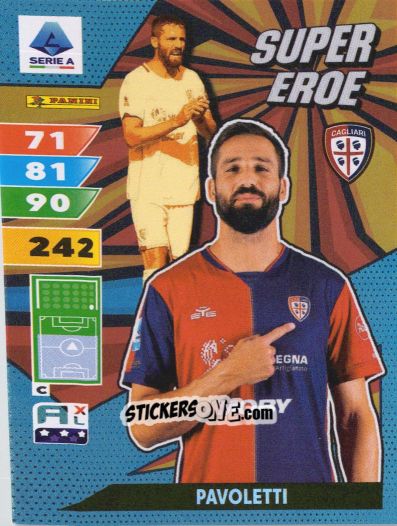 Sticker Leonardo Pavoletti - Calciatori 2024-2025. Adrenalyn XL
 n. SE13 - Panini