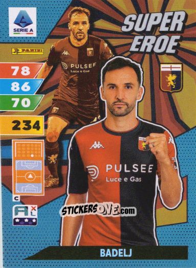 Sticker Milan Badelj - Calciatori 2024-2025. Adrenalyn XL
 n. SE14 - Panini