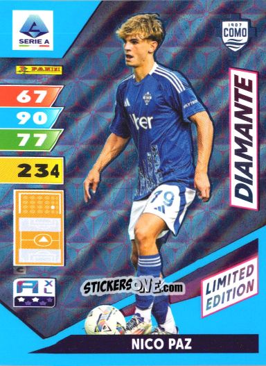 Sticker Nico Paz - Calciatori 2024-2025. Adrenalyn XL
 n. LED-NP - Panini