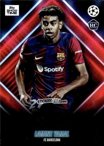 Cromo Lamine Yamal - UEFA Club Competitions Showtime 2023/24
 n. 9R - Topps