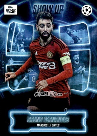 Sticker Bruno Fernandes - UEFA Club Competitions Showtime 2023/24
 n. 1SU - Topps