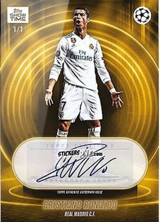 Sticker Cristiano Ronaldo - UEFA Club Competitions Showtime 2023/24
 n. 2AU - Topps