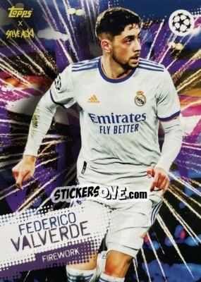 Sticker Federico Valverde - UEFA Champions League 2021-2022 Football Festival by Steve Aoki
 n. 7 - Topps
