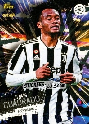 Sticker Juan Cuadrado - UEFA Champions League 2021-2022 Football Festival by Steve Aoki
 n. 10 - Topps