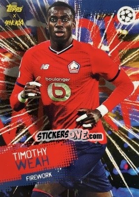 Sticker Timothy Weah - UEFA Champions League 2021-2022 Football Festival by Steve Aoki
 n. 17 - Topps