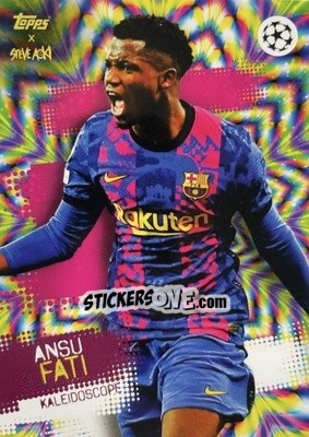 Sticker Ansu Fati - UEFA Champions League 2021-2022 Football Festival by Steve Aoki
 n. 19 - Topps