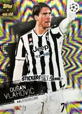 Sticker Dušan Vlahovic - UEFA Champions League 2021-2022 Football Festival by Steve Aoki
 n. 23 - Topps