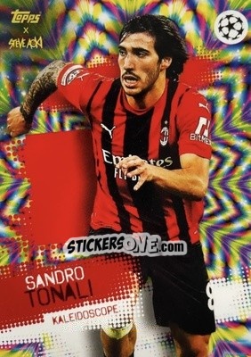 Sticker Sandro Tonali - UEFA Champions League 2021-2022 Football Festival by Steve Aoki
 n. 33 - Topps