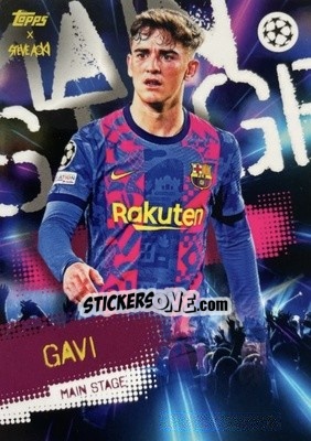 Sticker Gavi - UEFA Champions League 2021-2022 Football Festival by Steve Aoki
 n. 56 - Topps