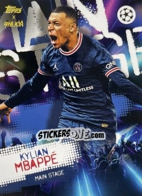 Sticker Kylian Mbappe - UEFA Champions League 2021-2022 Football Festival by Steve Aoki
 n. 60 - Topps