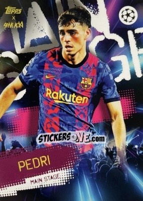 Sticker Pedri - UEFA Champions League 2021-2022 Football Festival by Steve Aoki
 n. 64 - Topps