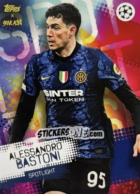 Sticker Alessandro Bastoni - UEFA Champions League 2021-2022 Football Festival by Steve Aoki
 n. 86 - Topps