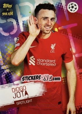 Sticker Diogo Jota - UEFA Champions League 2021-2022 Football Festival by Steve Aoki
 n. 90 - Topps