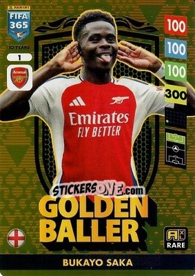Sticker Bukayo Saka - FIFA 365: 2024-2025. Adrenalyn XL
 n. 1 - Panini