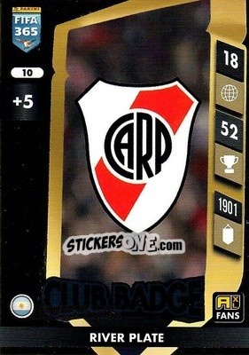 Sticker Club Badge - FIFA 365: 2024-2025. Adrenalyn XL
 n. 10 - Panini