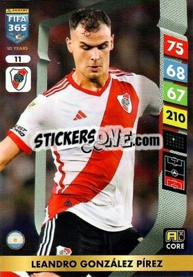 Sticker Leandro González Pírez - FIFA 365: 2024-2025. Adrenalyn XL
 n. 11 - Panini