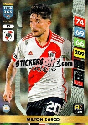 Sticker Milton Casco - FIFA 365: 2024-2025. Adrenalyn XL
 n. 13 - Panini