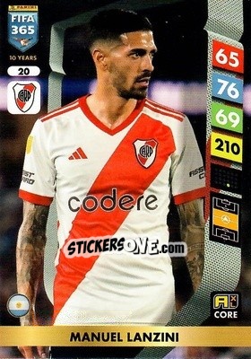 Sticker Manuel Lanzini - FIFA 365: 2024-2025. Adrenalyn XL
 n. 20 - Panini