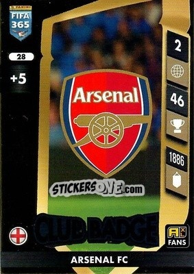 Sticker Club Badge - FIFA 365: 2024-2025. Adrenalyn XL
 n. 28 - Panini