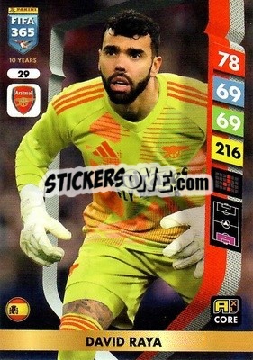 Sticker David Raya - FIFA 365: 2024-2025. Adrenalyn XL
 n. 29 - Panini