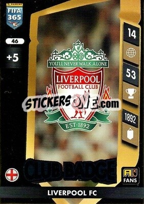 Sticker Club Badge - FIFA 365: 2024-2025. Adrenalyn XL
 n. 46 - Panini