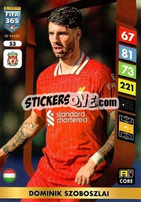 Sticker Dominik Szoboszlai - FIFA 365: 2024-2025. Adrenalyn XL
 n. 53 - Panini