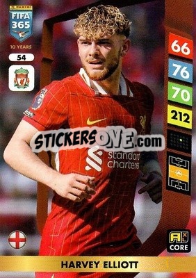 Sticker Harvey Elliott - FIFA 365: 2024-2025. Adrenalyn XL
 n. 54 - Panini