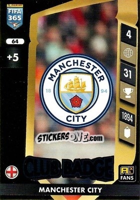 Sticker Club Badge - FIFA 365: 2024-2025. Adrenalyn XL
 n. 64 - Panini