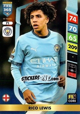 Sticker Rico Lewis - FIFA 365: 2024-2025. Adrenalyn XL
 n. 71 - Panini