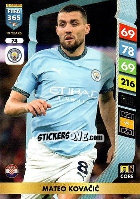 Sticker Mateo Kovačić - FIFA 365: 2024-2025. Adrenalyn XL
 n. 74 - Panini