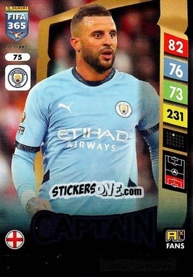 Sticker Kyle Walker - FIFA 365: 2024-2025. Adrenalyn XL
 n. 75 - Panini