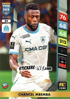 Sticker Chancel Mbemba - FIFA 365: 2024-2025. Adrenalyn XL
 n. 84 - Panini
