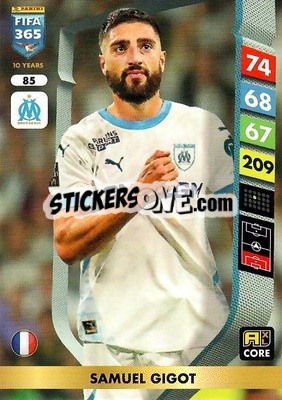 Sticker Samuel Gigot - FIFA 365: 2024-2025. Adrenalyn XL
 n. 85 - Panini