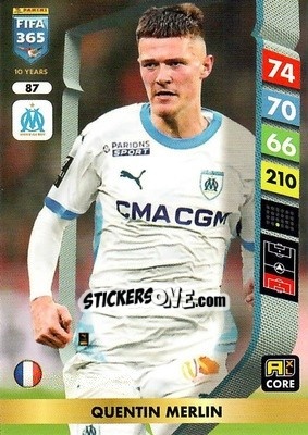 Cromo Quentin Merlin - FIFA 365: 2024-2025. Adrenalyn XL
 n. 87 - Panini