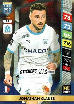 Sticker Jonathan Clauss - FIFA 365: 2024-2025. Adrenalyn XL
 n. 89 - Panini