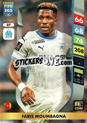 Sticker Faris Moumbagna - FIFA 365: 2024-2025. Adrenalyn XL
 n. 97 - Panini