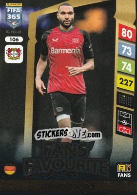 Sticker Jonathan Tah - FIFA 365: 2024-2025. Adrenalyn XL
 n. 106 - Panini