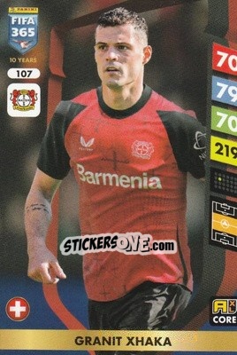 Sticker Granit Xhaka - FIFA 365: 2024-2025. Adrenalyn XL
 n. 107 - Panini