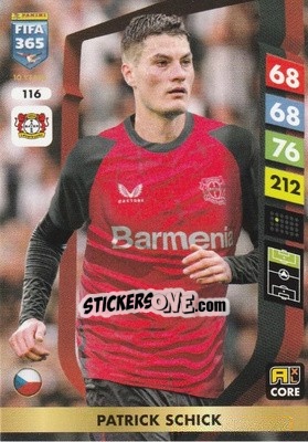 Sticker Patrik Schick - FIFA 365: 2024-2025. Adrenalyn XL
 n. 116 - Panini