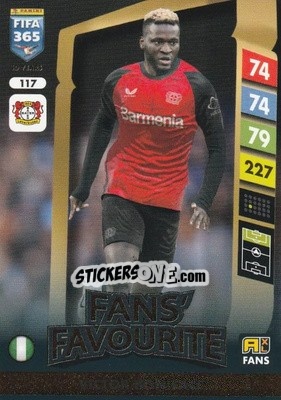 Sticker Victor Boniface - FIFA 365: 2024-2025. Adrenalyn XL
 n. 117 - Panini