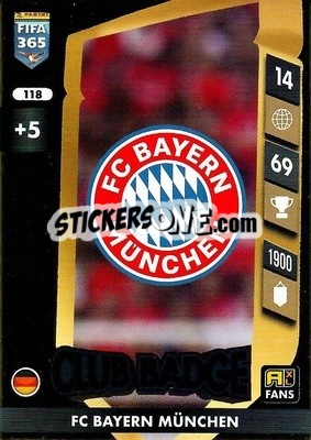Sticker Club Badge - FIFA 365: 2024-2025. Adrenalyn XL
 n. 118 - Panini
