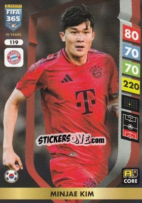 Sticker Kim Min-jae - FIFA 365: 2024-2025. Adrenalyn XL
 n. 119 - Panini