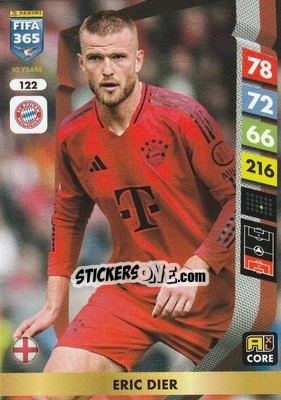 Sticker Eric Dier - FIFA 365: 2024-2025. Adrenalyn XL
 n. 122 - Panini