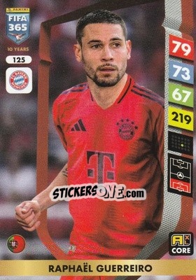 Sticker Raphaël Guerreiro - FIFA 365: 2024-2025. Adrenalyn XL
 n. 125 - Panini