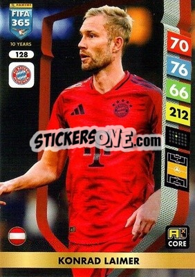 Sticker Konrad Laimer - FIFA 365: 2024-2025. Adrenalyn XL
 n. 128 - Panini